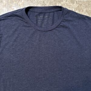 Municipal Shirt Mens Large Blue Short Sleeve Tee Gym Running Mark Wahlberg
